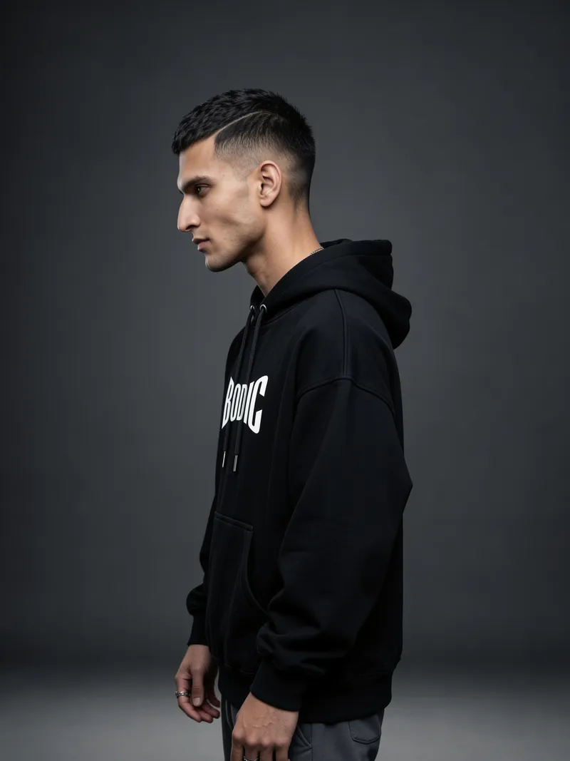 BODIC Black Panther Graphic Oversized Hoodie – 420 GSM Heavyweight